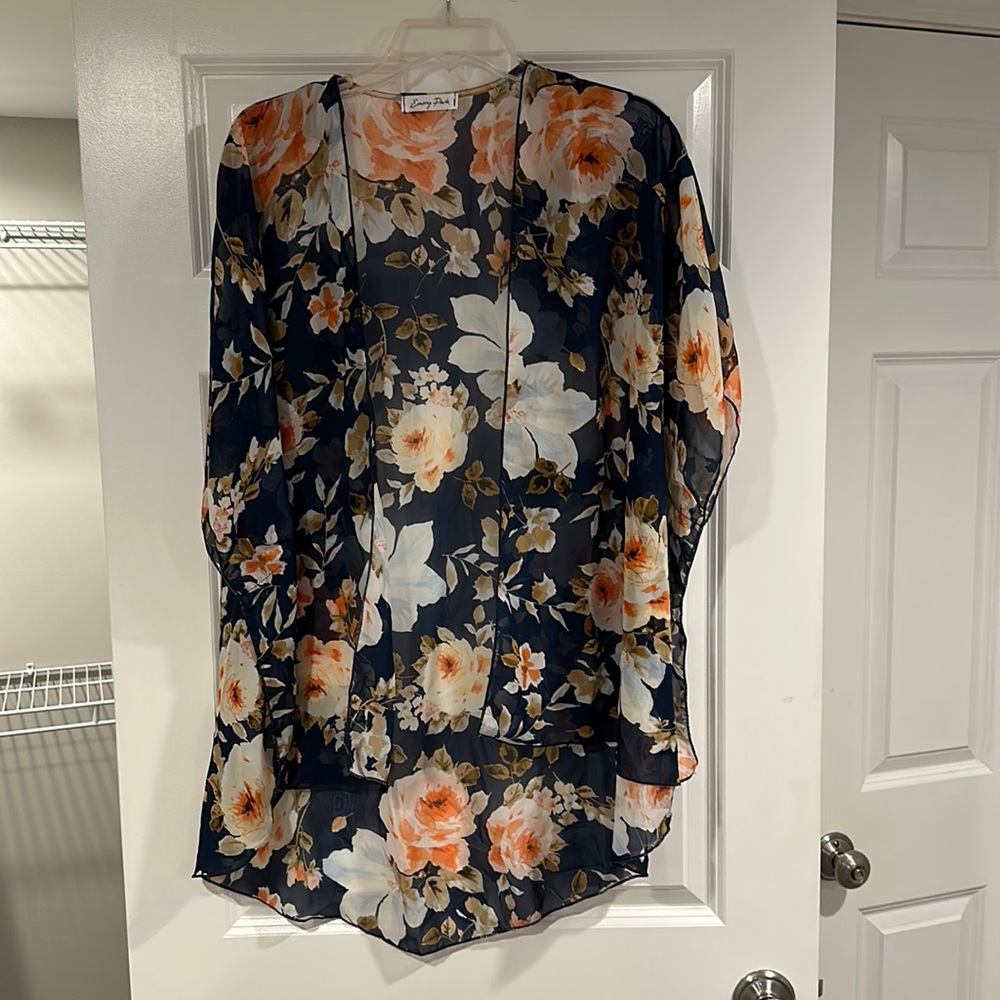 Sheer floral shall